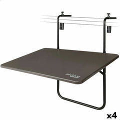 Tavolo Pieghevole Aktive Per appendere sul balcone Acciaio 60 x 66,5 x 40 cm (4 Unità)