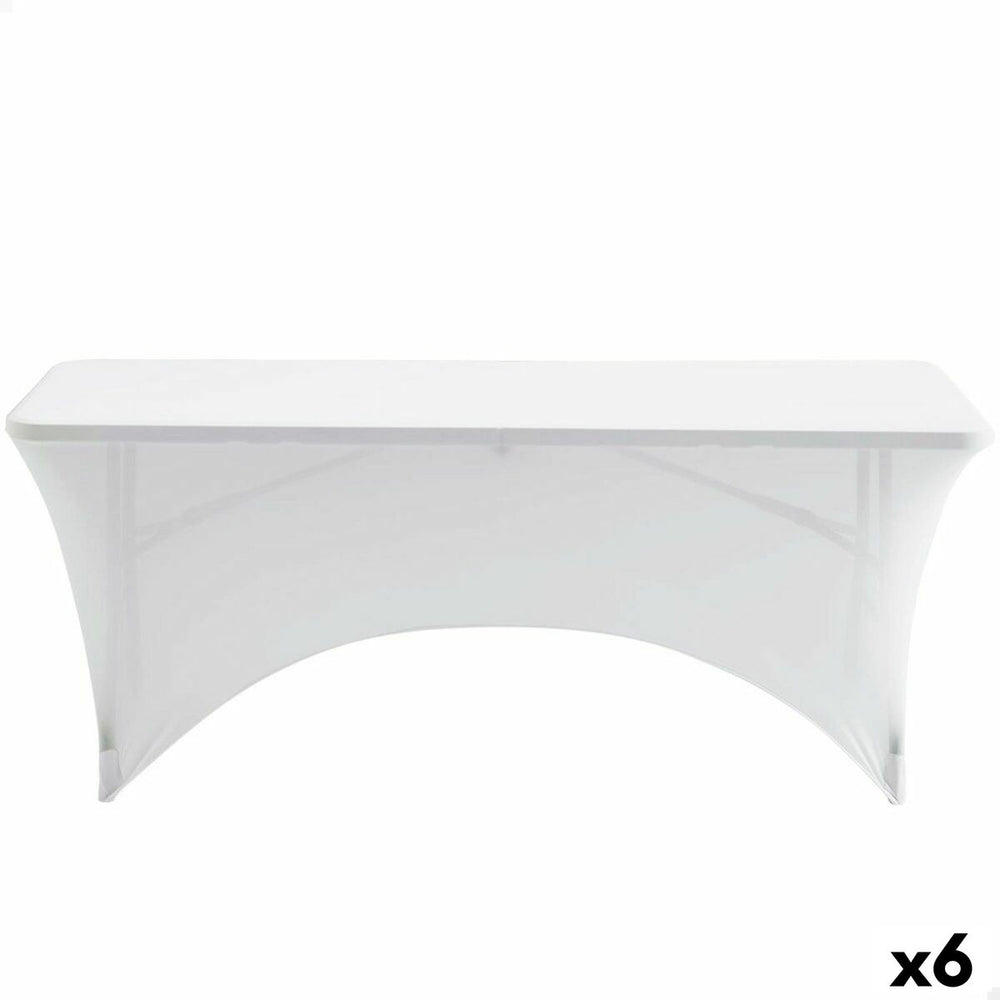 Funda Protectora Aktive Blanco 183 x 76 x 76 cm Mesa Accesorios Vehículos Carretera (6 Unidades)