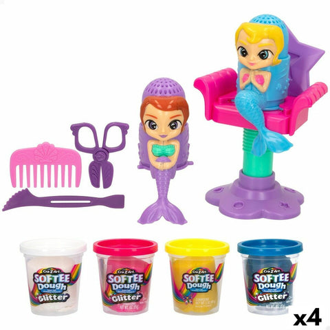 Set di Plastilina Cra-Z-Art Softee Dough Capelli sirenas (4 Unità)