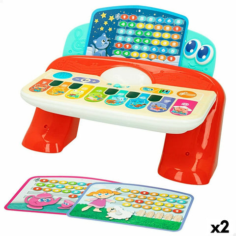 Piano Interattivo per Bambini Winfun 27 x 16 x 18 cm (2 Unità)