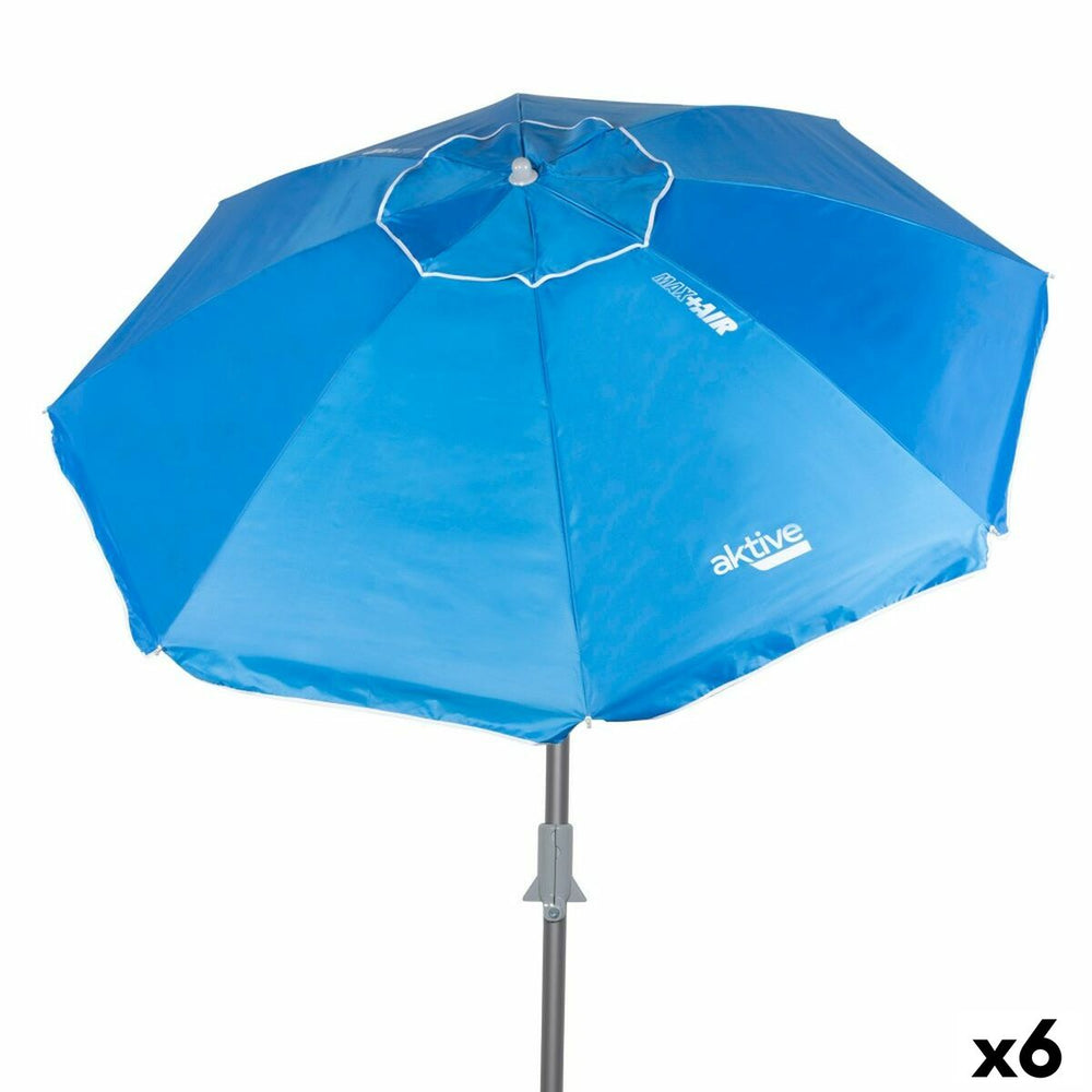 Ombrellone Aktive Azzurro 200 x 205 x 200 cm (6 Unità)