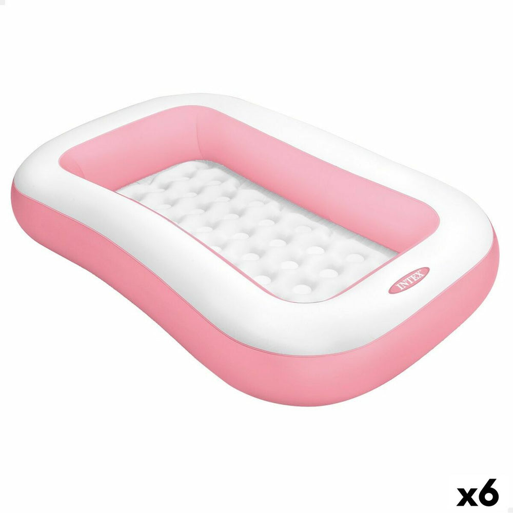 Piscina Gonfiabile per Bambini Intex Isola 90 L 167 x 26 x 101 cm Bianco Rosa (6 Unità)