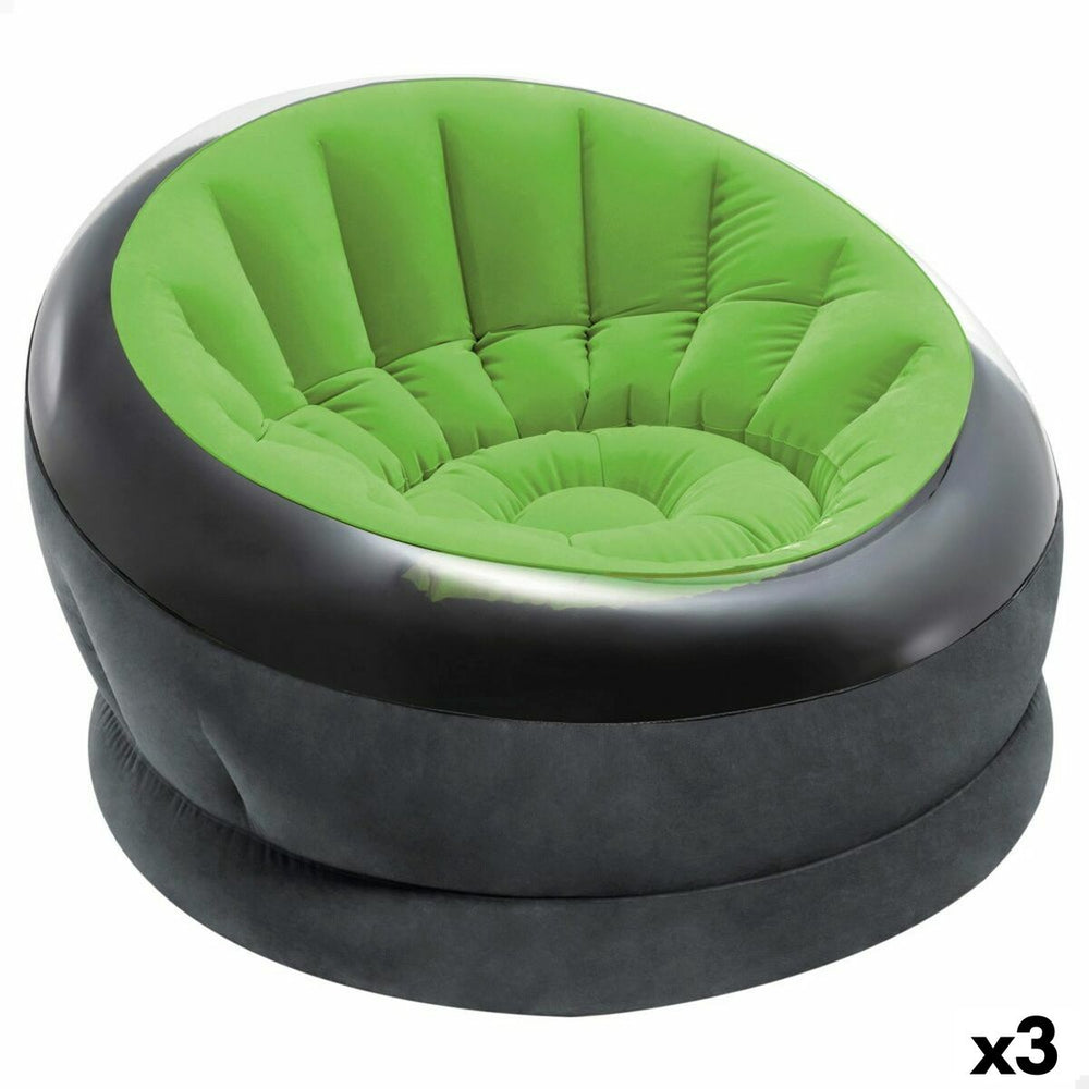 Poltrona Gonfiabile Intex Empire Verde 112 x 109 x 60 cm (3 Unità)