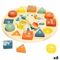 Gioco Educativo Woomax animali Orologio (6 Unità)