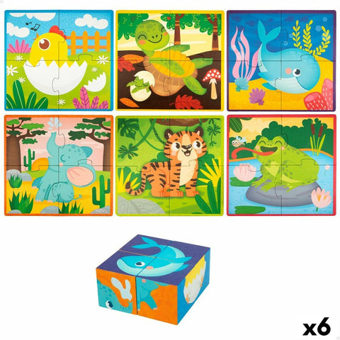 Puzzle 3D Lisciani Giochi 22 x 23 x 1 cm animali 4 Pezzi (6 Unità)