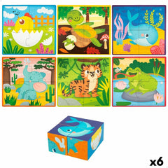 3D Puzzle Lisciani Giochi 22 x 23 x 1 cm animals 4 Pieces (6 Units)