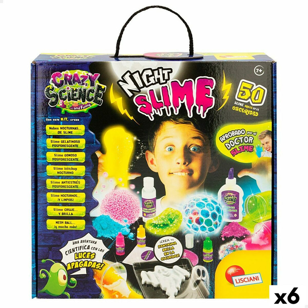 Gioco di Scienza Lisciani Giochi Night Slime ES (6 Unità)