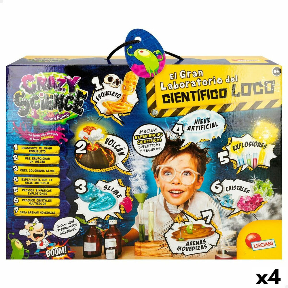 Gioco di Scienza Lisciani Giochi El gran laboratorio del científico loco ES (4 Unità)