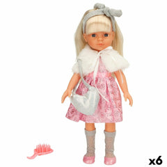 Bambola Colorbaby Isabella 32 cm Pettine 15 x 32 x 7 cm (6 Unità)