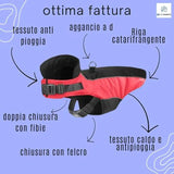 Cappotto Impermeabile per Cani con Dettagli Riflettenti