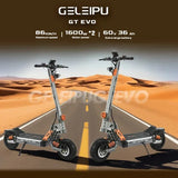 Monopattino elettrico per adulti GELEIPU GT EVO con doppio motore da 1600 W, batteria da 60 V 36 Ah