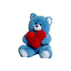 Orsetto di Peluche GO GIFT FRANK 50 BL Azzurro Stoffa Cuore 50 cm