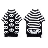 Maglione per Cani a Righe con Teschio PETFRDGLOBAL