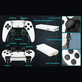 M15 4K Retro Game Stick, 64GB Built-in 20000+ Classic Games, Wireless Controller Game Console, 20+ Simulators Support, HD TV Video Gaming Player