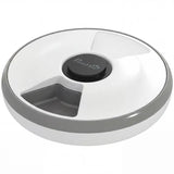 Distributore automatico di cibo per cani e gatti con timer e display a LED, da 1 a 6 pasti al giorno, per cibo secco e umido,