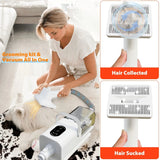 Kit aspirapolvere 8 in 1 per la toelettatura di animali domestici,