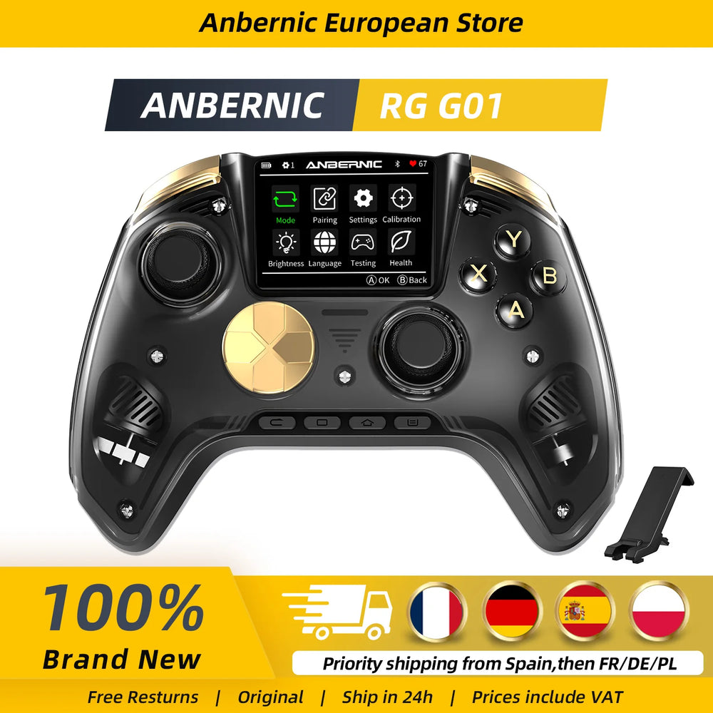 Anbernic RG G01 Interactive Screen Wireless Gaming Controller Compatible With PC/Steam/Linux/Android/Switch/IOS Hall Effect