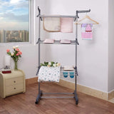 Stendibiancheria Extra Large a 4 Livelli con Ruote
