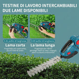 HGTUGO Tagliasiepi e Tagliaerba 2 in 1 a Batteria