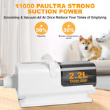 Kit aspirapolvere 8 in 1 per la toelettatura di animali domestici,