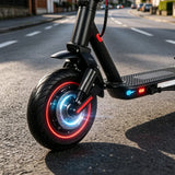 Monopattino elettrico per adulti da 350 W, pneumatici antiforatura da 10” con doppie sospensioni