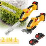 HGTUGO Tagliasiepi e Tagliaerba 2 in 1 a Batteria