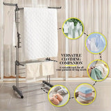 Stendibiancheria Extra Large a 4 Livelli con Ruote