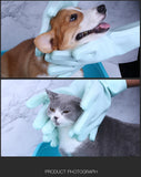 Guanti per la toelettatura di animali domestici: guanto per il bagno e la pulizia di cani e gatti