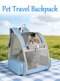Trasportino espandibile per gatti e cani di piccola misura, Zaino da viaggio in rete traspirante con design ergonomico,