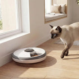 Distributore automatico di cibo per cani e gatti con timer e display a LED, da 1 a 6 pasti al giorno, per cibo secco e umido,