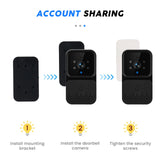 Videocitofono wireless Podofo con schermo IPS HD da 4,3'', interfono intelligente 2.4G, senza Wi-Fi