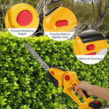 HGTUGO Tagliasiepi e Tagliaerba 2 in 1 a Batteria