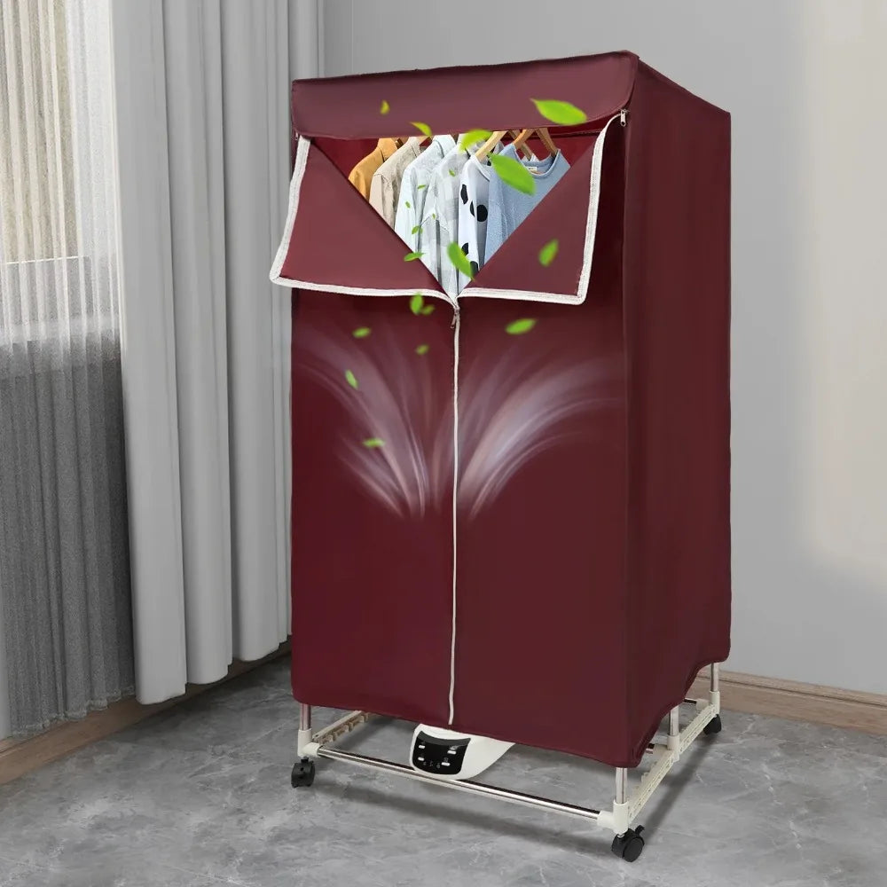 Asciugatrice Pieghevole Portatile 1500W Bordeaux