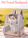 Trasportino espandibile per gatti e cani di piccola misura, Zaino da viaggio in rete traspirante con design ergonomico,