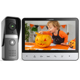 Videocitofono TMEZON a 4 fili, interfono con campanello, citofono con telecamera, display a colori da 7"