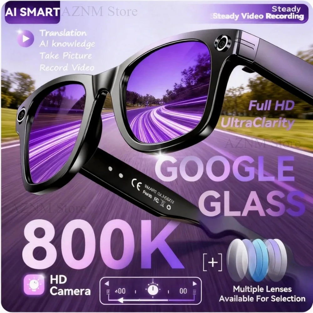 Smart Glasses 2026 con Fotocamera AI e Traduzione Vocale
