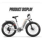 Bicicletta elettrica Shengmilo MX06 con motore da 1000 W, batteria da 48 V 17,5 Ah,