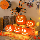 Lanterna Zucca Decorativa LED per Halloween