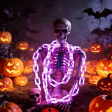 Catena luminosa a forma di catena di plastica di Halloween
