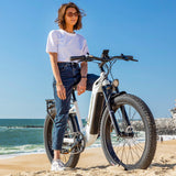 Bicicletta elettrica Shengmilo MX06 con motore da 1000 W, batteria da 48 V 17,5 Ah,