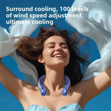Ventilatore elettrico da collo portatile senza pale da 8000 mAh,