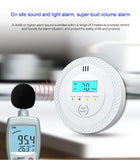 8 rilevatori di monossido di carbonio con display LCD, alimentati a batteria, rilevamento di precisione CO per casa, cucina, stufe a carbone, bagno.