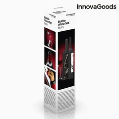 Astuccio a Bottiglia per Utensili Vino InnovaGoods Nero Acciaio inossidabile (Ricondizionati B)