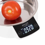 Bilancia da cucina digitale Adler 5 kg con display chiaro, ideale per pesare ingredienti freschi
