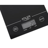 Bilancia da cucina digitale Adler con display LCD e funzioni per peso, latte e acqua