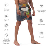Costume da bagno uomo tessuto riciclato con vita elasticizzata e tasche laterali per comfort e stile