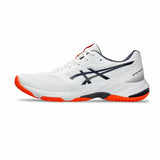Scarpe pallavolo uomo Asics bianche e arancioni con suola ad alta trazione per una migliore performance in campo