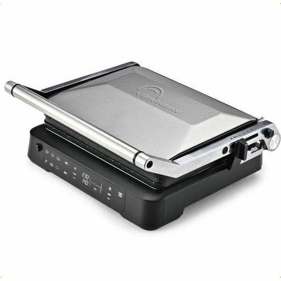 Barbecue elettrico Little Balance 2000W con superficie di cottura in acciaio inox e pannello di controllo digitale