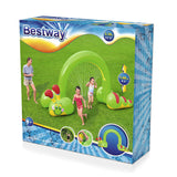 Aspersore gonfiabile bambini giardino Bestway a forma di bruco per divertimento estivo all'aperto