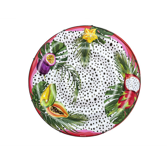 Isola galleggiante gonfiabile frutta Bestway decorata con disegni tropicali e colori vivaci